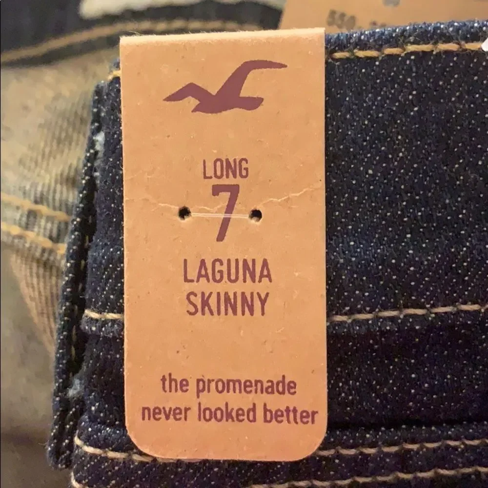 Hollister Laguna Jeans Size 7 Long 34" Inseam - Picture 1 of 8